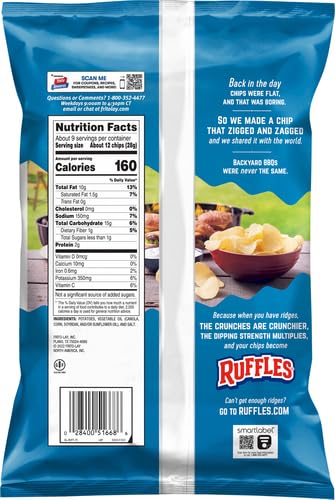 Ruffles Original Potato Chips, 8.5 oz