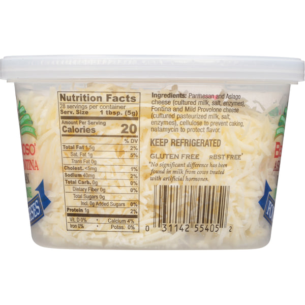 Belgioioso Cheese Cup Shredded 4 Cheese Blend, 5 oz