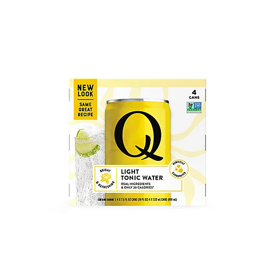Q Tonic Water Tonic Light, 4Pk, 30 oz