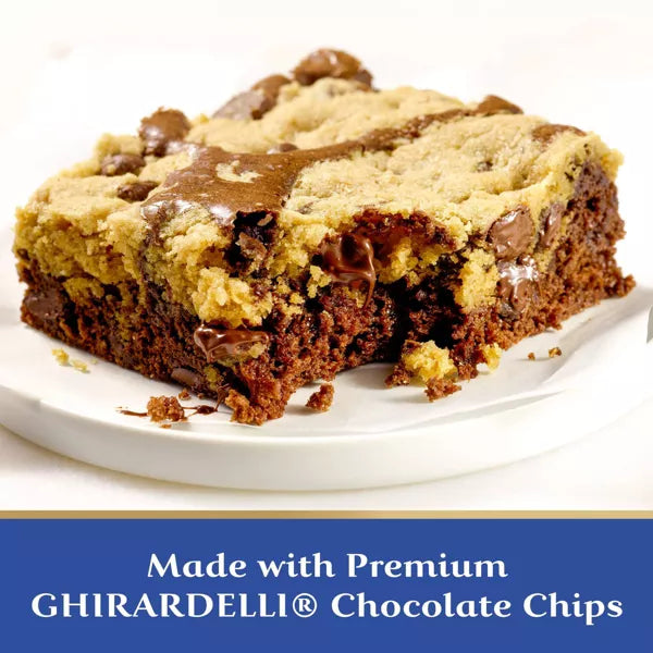 Ghirardelli Brownie Cookie Bar Premium Brownie Mix, 16.5 oz