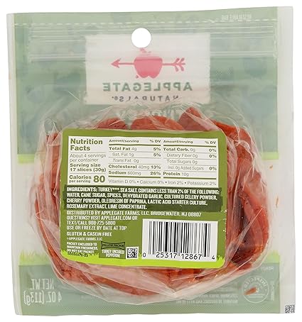 Applegate Uncured Turkey Pepperoni, 4 oz
