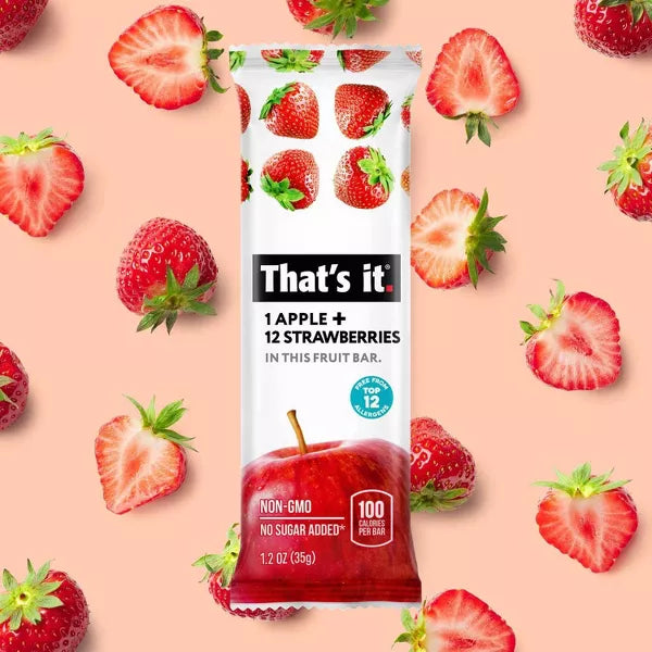 That's It Strawberry Fruit Bar, 5 Count