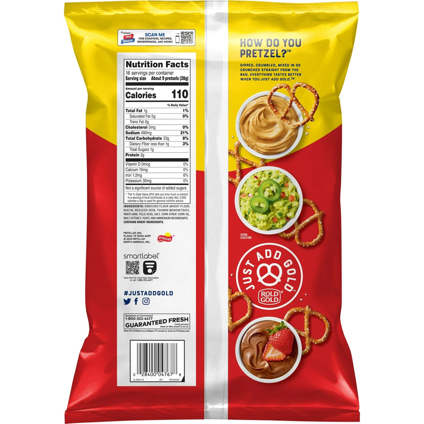 Rold Gold Original Pretzel Thins, 16 oz