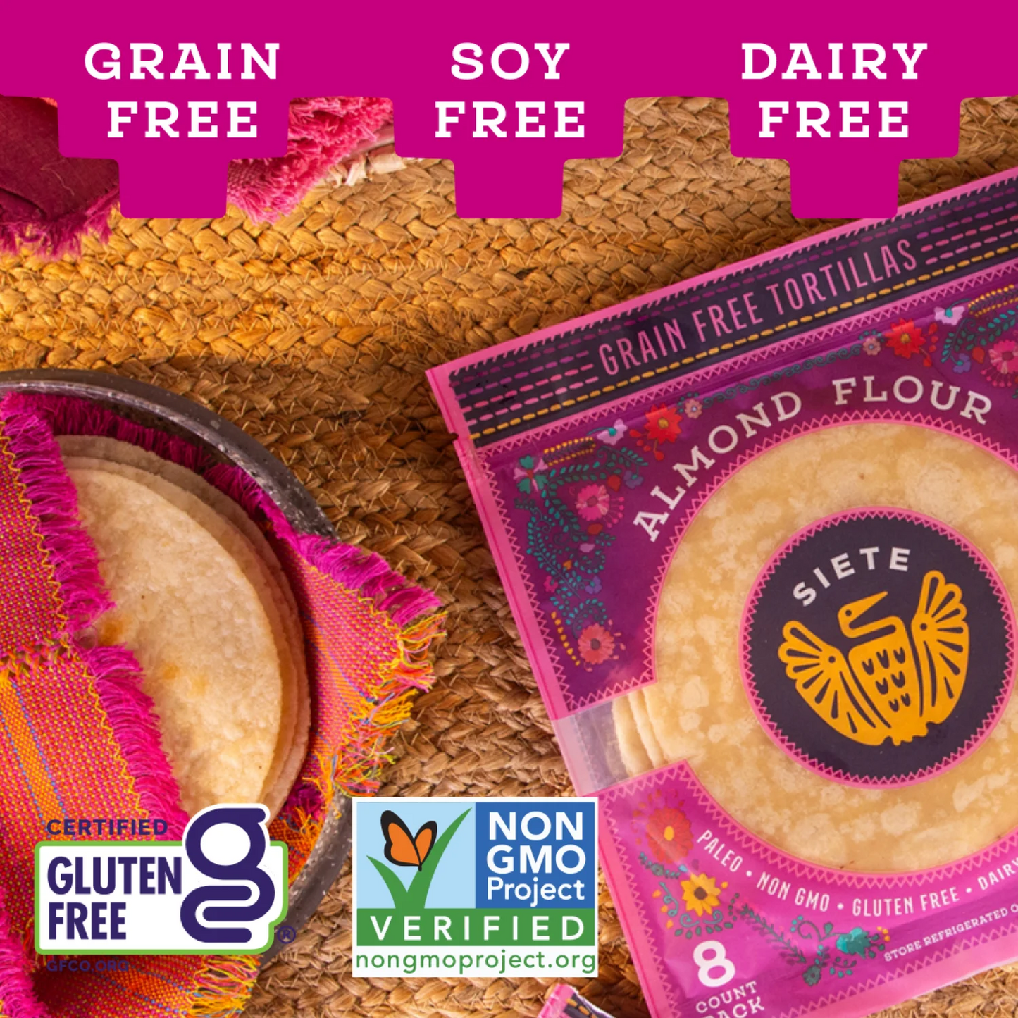 Siete Almond Flour Tortillas, 8 Count