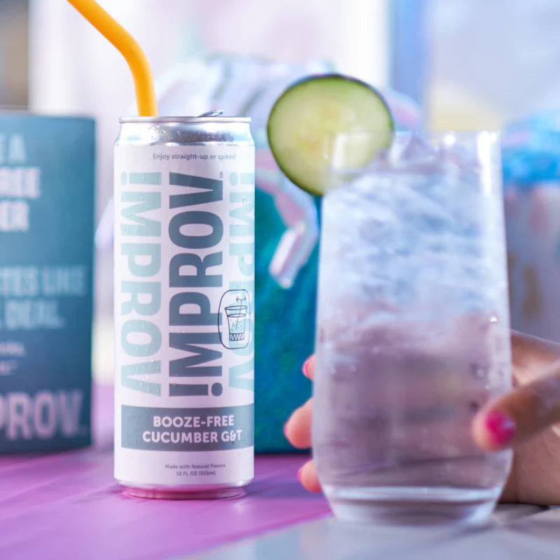 !MPROV Booze-Free Cucumber G&T, 4 Count