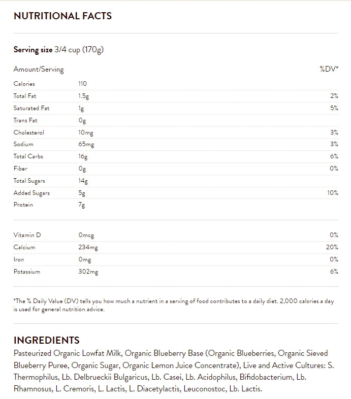 Straus Organic Lowfat Blueberry Kefir, 32 oz