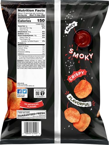 Lay's Potato Chips Barbecue Flavored Party Size, 12.5 oz