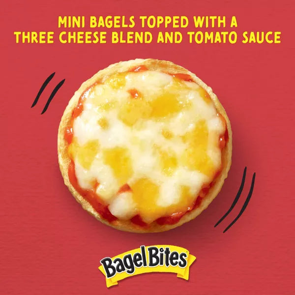 Bagel Bites Three Cheese Mini Pizza Bagel Frozen, 40 Count