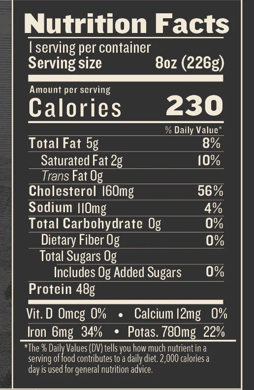 Force of Nature Bison Grass-fed Sirloin, 8 oz