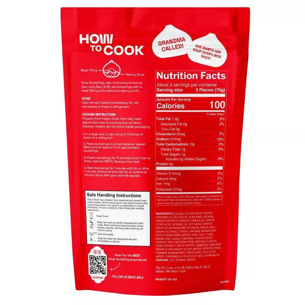 Mila Chicken Soup Dumplings, 8.8 oz