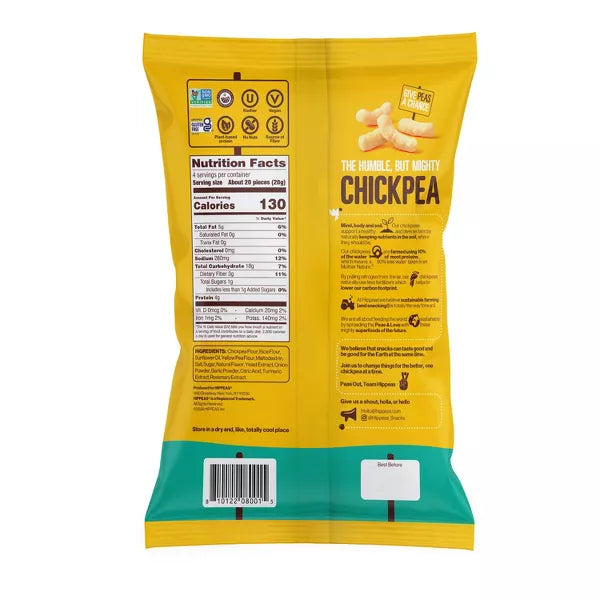 Hippeas White Cheddar Chickpea Puffs, 4 oz