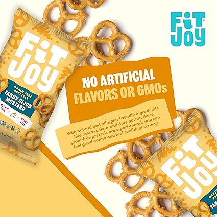 Fit Joy Grain Free Tangy Dijon Pretzel Twists, 4.5 oz