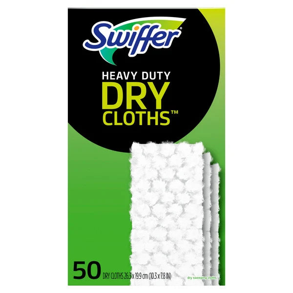 Swiffer Sweeper Heavy Duty Dry Sweeping Cloth Refills, 50 Count