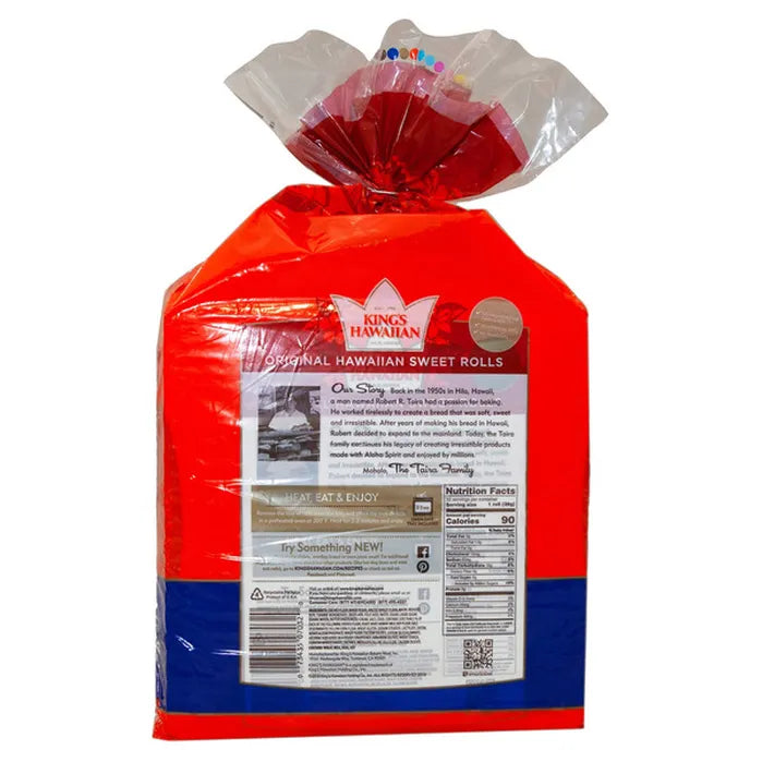 King's Hawaiian Original Hawaiian Sweet Rolls, 32 ct