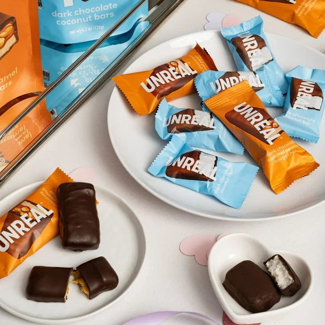 UNREAL Dark Chocolate Caramel Peanut Nougat Bar, 3.4 oz