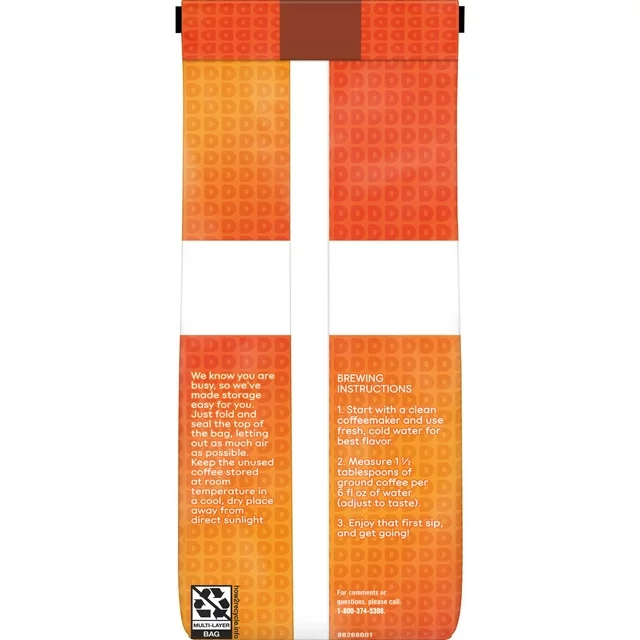 Dunkin' Hazelnut Flavored Ground Coffee, 12 oz