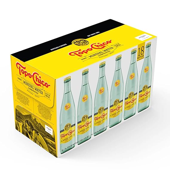 Topo Chico Carbonated Mineral Water, 16.9 fl oz, 18 ct
