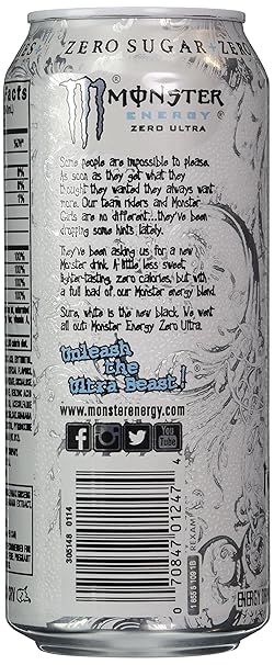 Monster Energy Drink Zero Ultra 24 ct, 16 oz