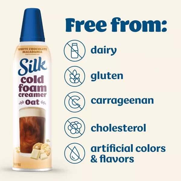 Silk Cold Foam White Chocolate Macchiato Creamer, 14 oz