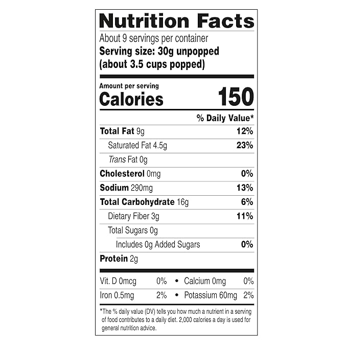 Newman's Own Organic Sea Salty Popcorn, 9.6 oz
