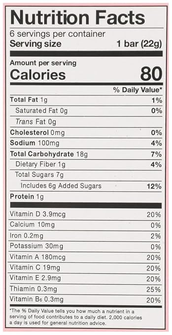 MadeGood Strawberry Crispy Squares, 4.68 oz