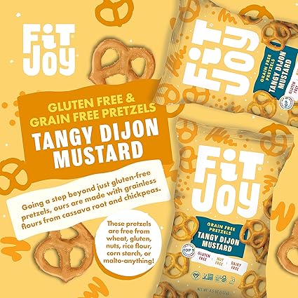 Fit Joy Grain Free Tangy Dijon Pretzel Twists, 4.5 oz