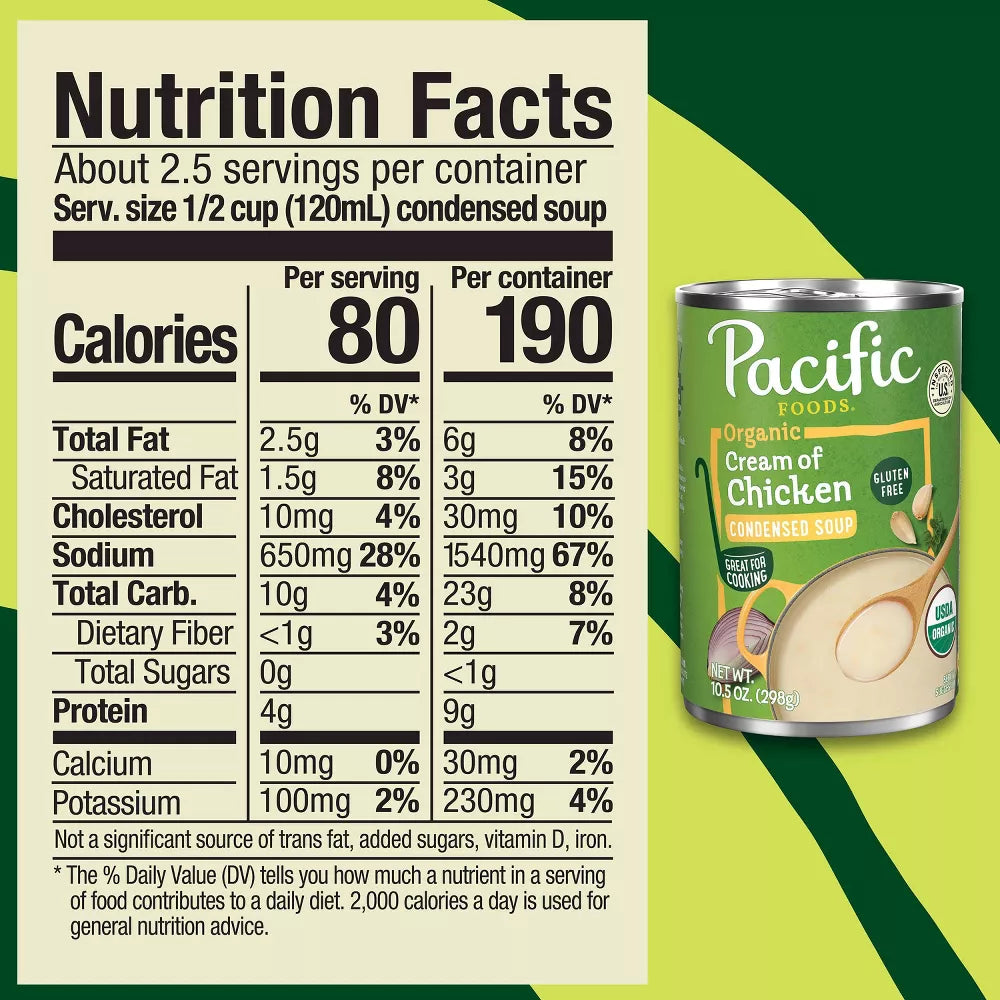 Pacific Foods Organic Cream of Chicken Condensed Soup, 10.5 oz