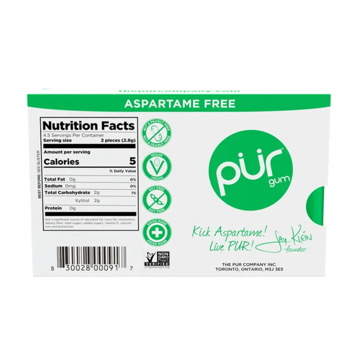 Pur Gum Spearmint, 9 Count