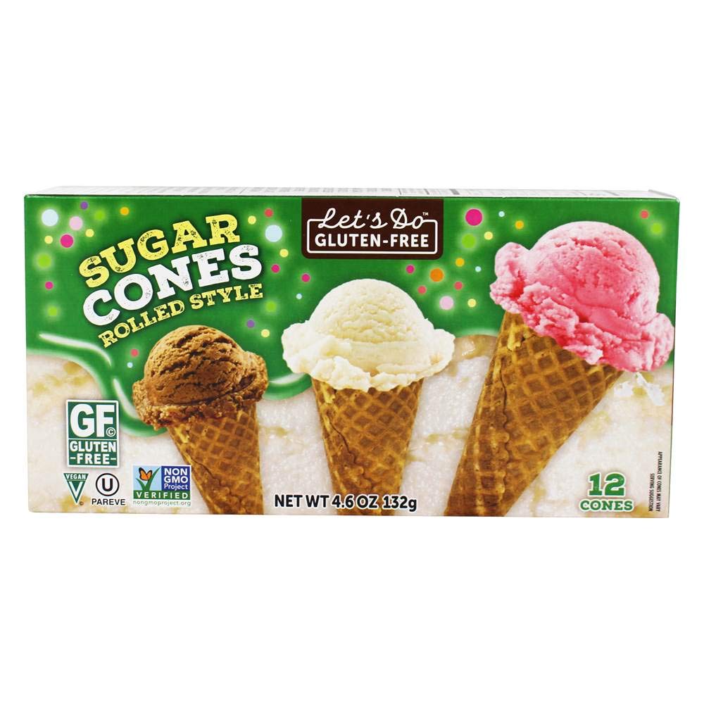 Let's Do Organics Rolled Style Sugar Cones, 12 ct