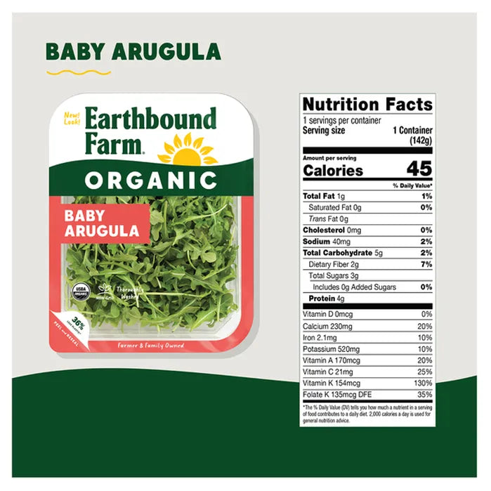 Earthbound Farms Organic Baby Arugula, 5 oz
