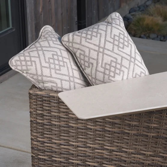 SunVilla Middleton 7-piece Fire Outdoor Patio Sectional Seating Set*