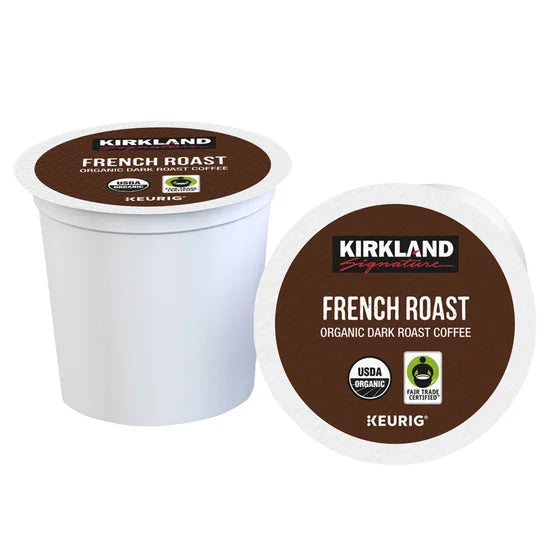 Kirkland Signature Coffee Organic French Roast K-Cup Pod, 120-count