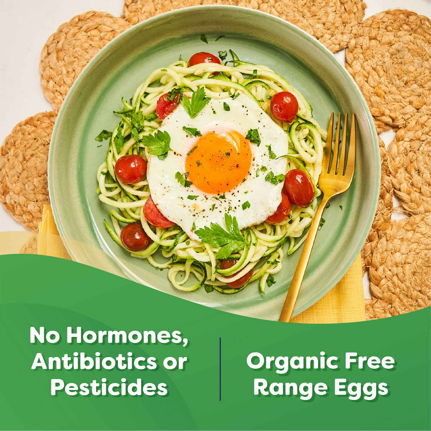 Happy Egg - Free Range Organic Large Brown Grade A Eggs - 18 count
