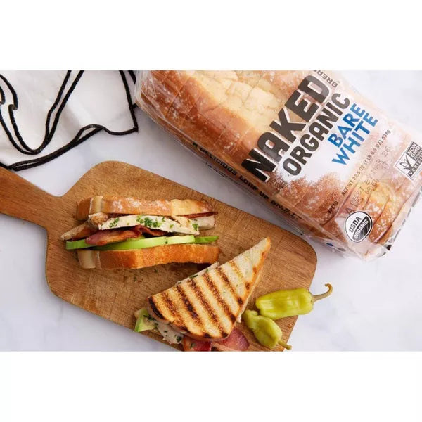 Naked Bread Organic Bare White Bread, 22.5 oz