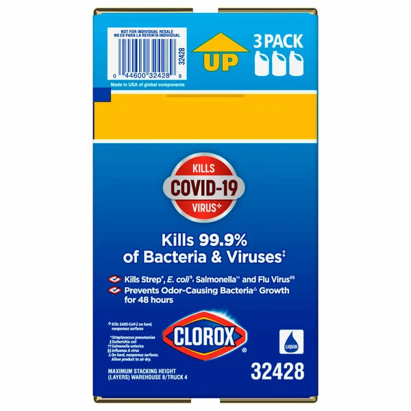Clorox Performance Bleach 3 ct, 121 oz
