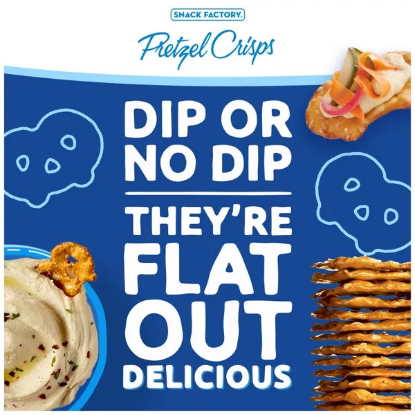 Snack Factory Original Pretzel Crisps, 7.2 oz
