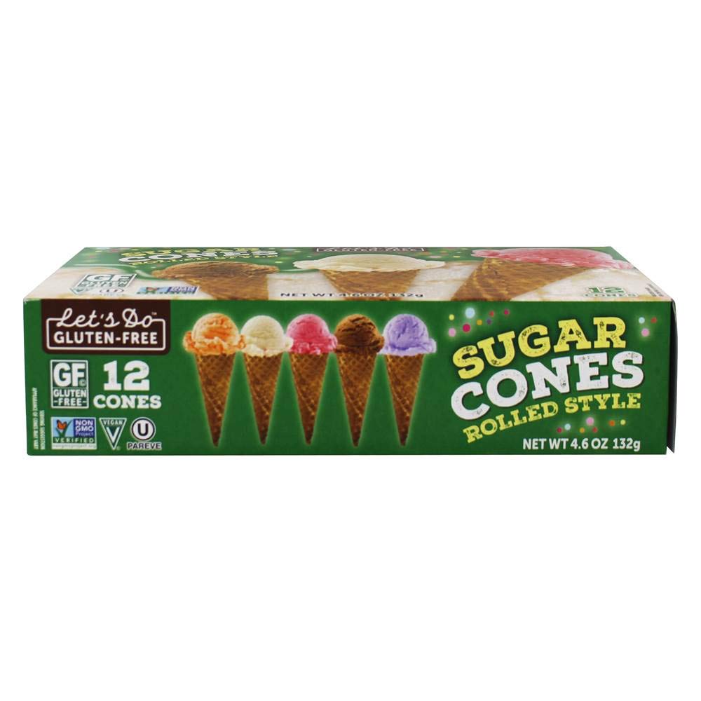 Let's Do Organics Rolled Style Sugar Cones, 12 ct