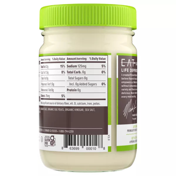 Primal Kitchen Mayo Made w/Avocado Oil, 12 oz