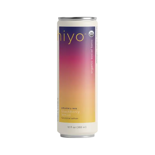 Hiyo Organic Blackberry Lemon Functional Seltzer 4 pk, 12 oz