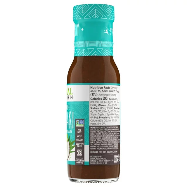 Primal Kitchen No Soy Island Teriyaki, 9 oz