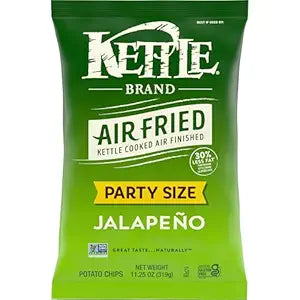 Kettle Party Sized Air Fried Jalapeno Potato Chips, 11.25 oz