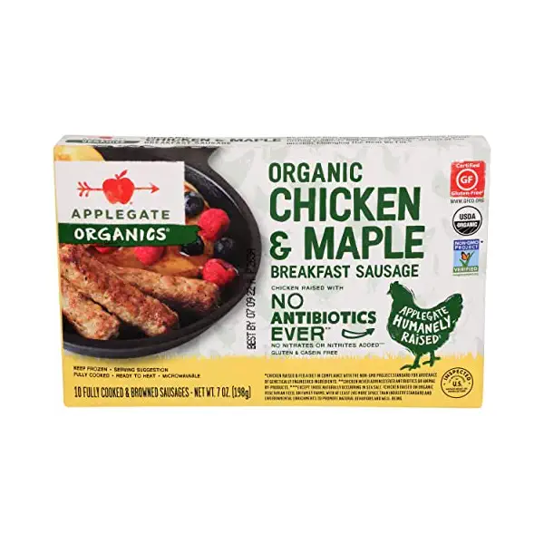 Applegate Organic Chicken & Maple Breakfast Sausage, 7 oz