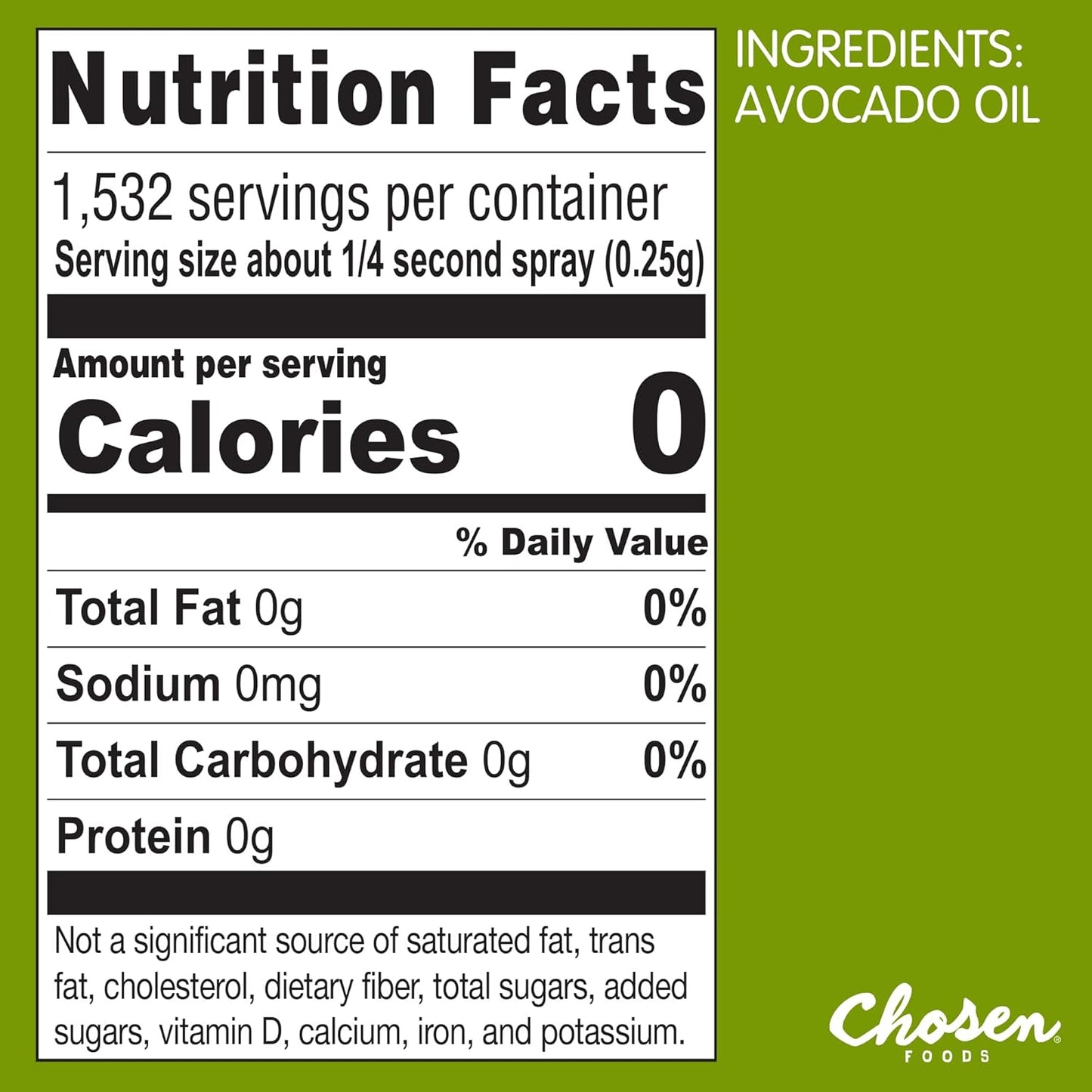 Chosen Foods Avocado Oil Spray, 13.5 oz