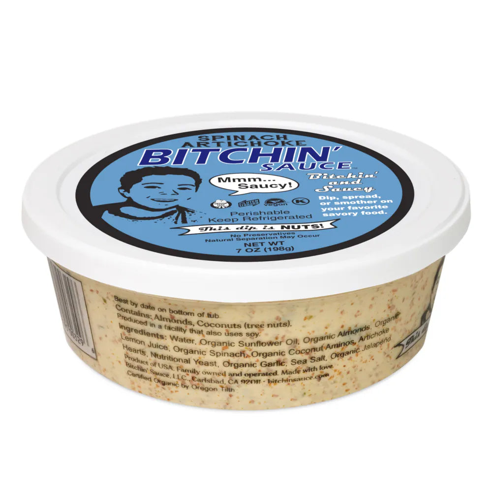 Bitchin Sauce Spinach Artichoke Almond Dip, 7 oz