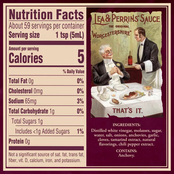 Lea & Perrins Original Worcestershire Sauce, 10 oz