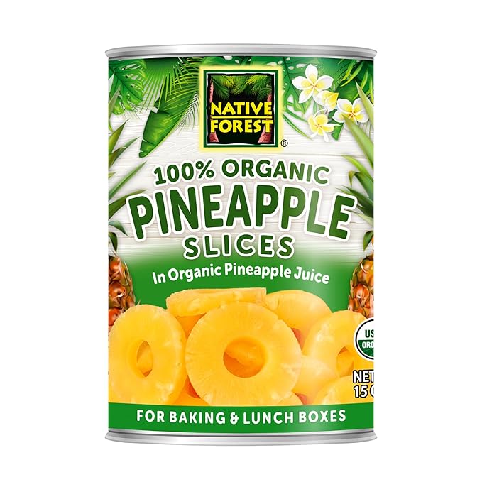 Native Forest Organic Sliced Pineapple, 15 oz