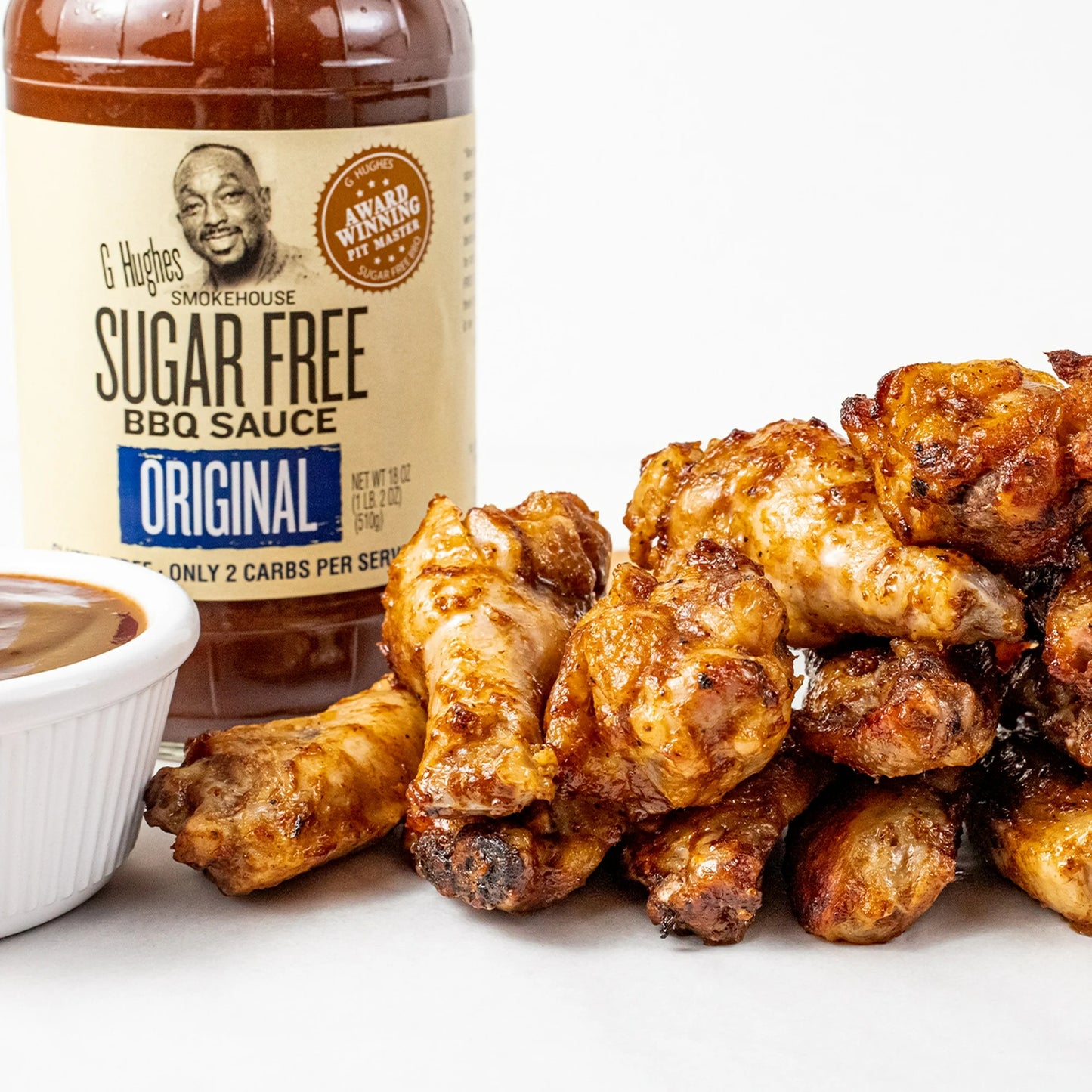 G Hughes Sugar Free BBQ Sauce Original, 18 oz