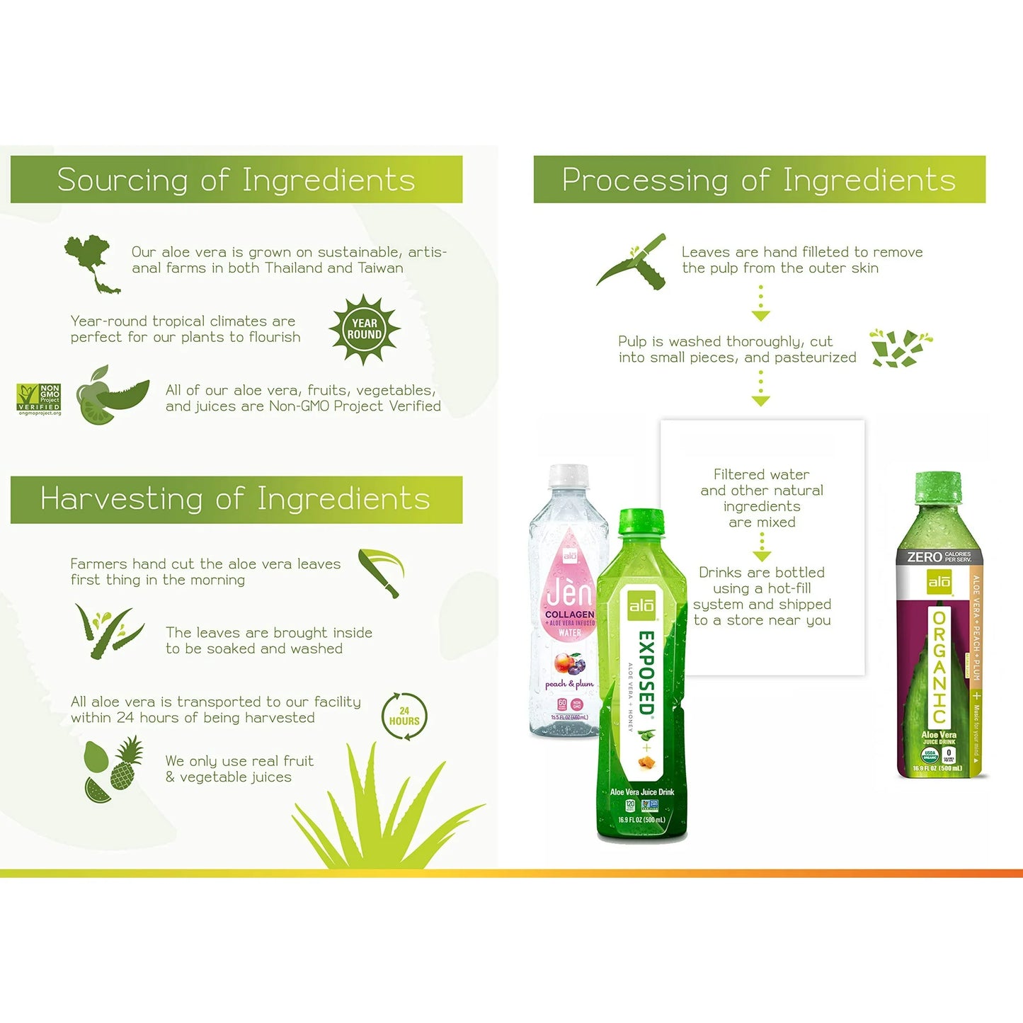 Alo Aloe Vera Juice w/ Fuji Apples & Pears, 16.9 oz