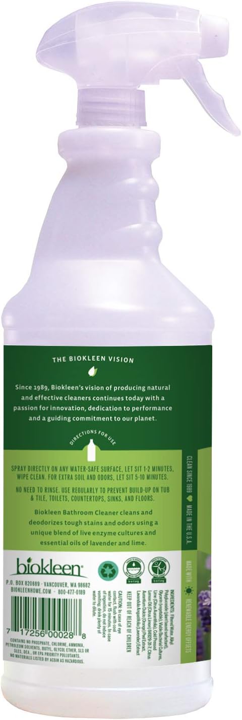 Biokleen Bac-Out Bathroom Cleaner Lavender Lime, 32 oz