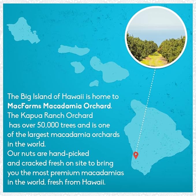 MacFarms Fresh From Hawaii Dry Roasted Macadamia Nuts with Sea Salt, 1.5 lbs